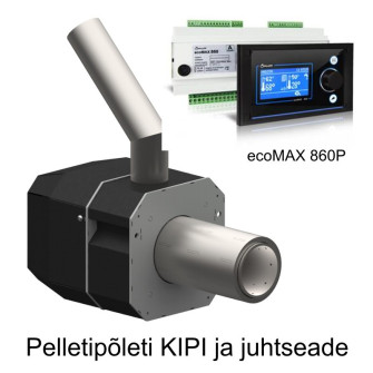 Pelletipõleti KIPI 6-26 kW ja juhtseade ecoMAX 860P