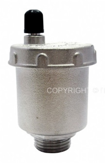 Automatic air vent valve 1/2", 10 bar, 110 °C