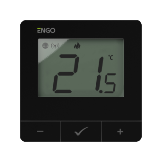 ZigBee/868MHz Smart Thermostat, 230V, musta