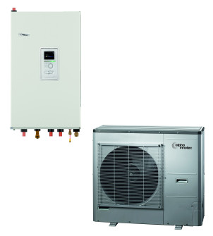 Ilma-vesilämpöpumppu hydraulinen moduuli L12 Split + HM12 inverter 12 kW Alpha-Innotec