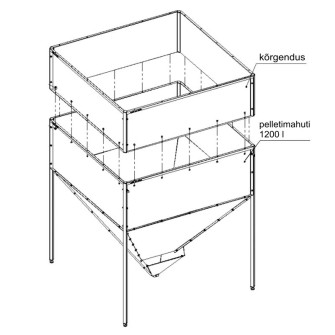 Pellet container 1800 l KIPI