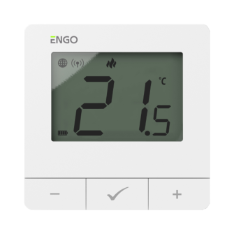 ZigBee/868MHz Smart Thermostat, battery, white