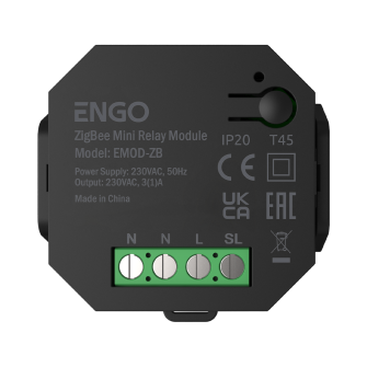 ZigBee Mini relay module with network extension function, 230V output