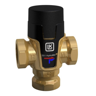 Mixing valve ½", 35-65 °C, Kvs 1,5 LK 551 HydroMix