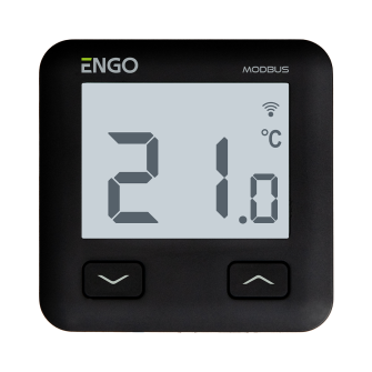 Wi-Fi-termostaatti MODBUS:lla, 230V, musta