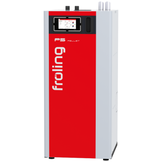 Pelletkatel P5 Pellet 30 kW vaakumtäitega / automaatse tuhaeraldusega Fröling